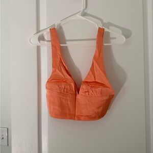 Zara Orange Satin Bralette